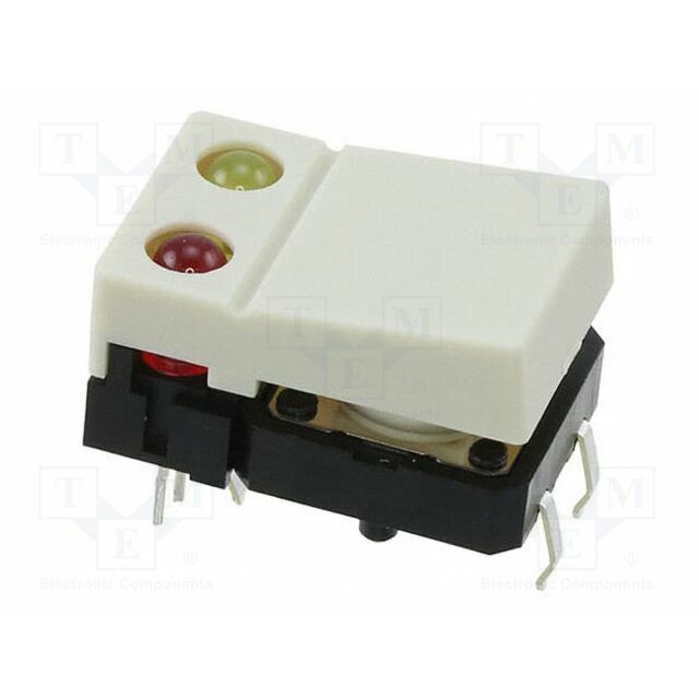 OMRON Switch: keypad; grey; LED; red/yellow