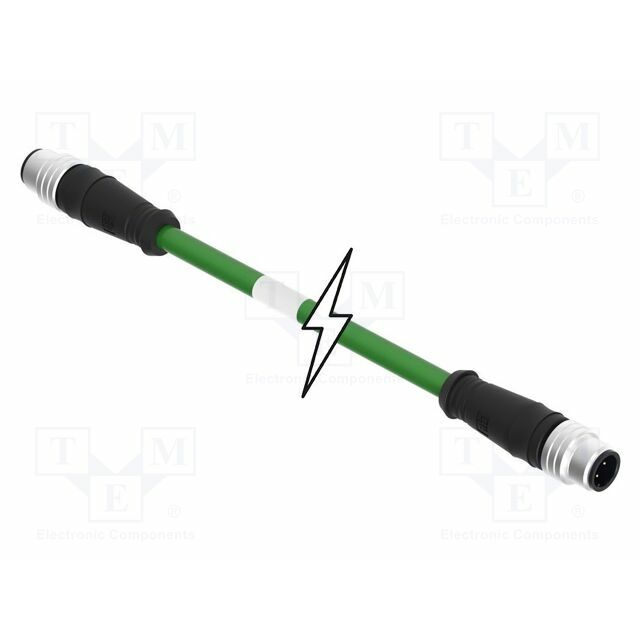 MOLEX Cable: for sensors; M12; PIN: