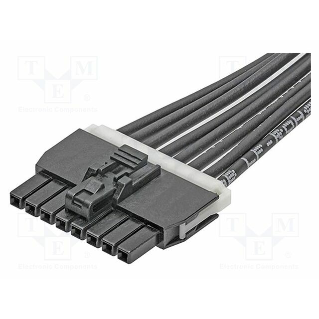 MOLEX Cable; PIN: 8; 8A; black