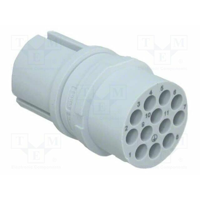 TE CONNECTIVITY Connector: circular; PIN: 12