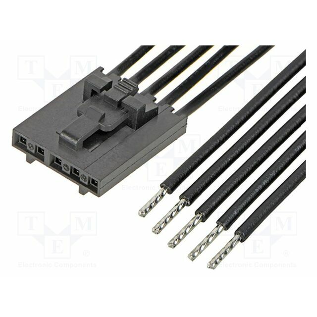 MOLEX PIN: 5; black; tinned; 2
