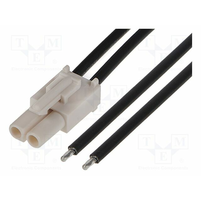 MOLEX PIN: 2; black; tinned; 6