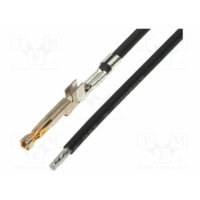 MOLEX Cable with crimped terminals; black