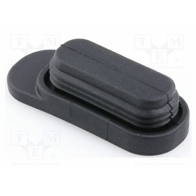 MOLEX Protection cover; straight; black; thermoplastic