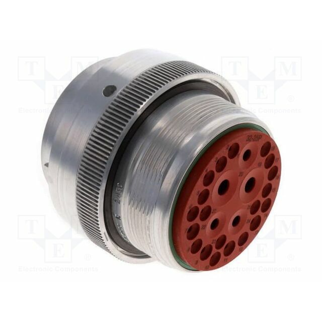 TE CONNECTIVITY Connector: circular; plug; black
