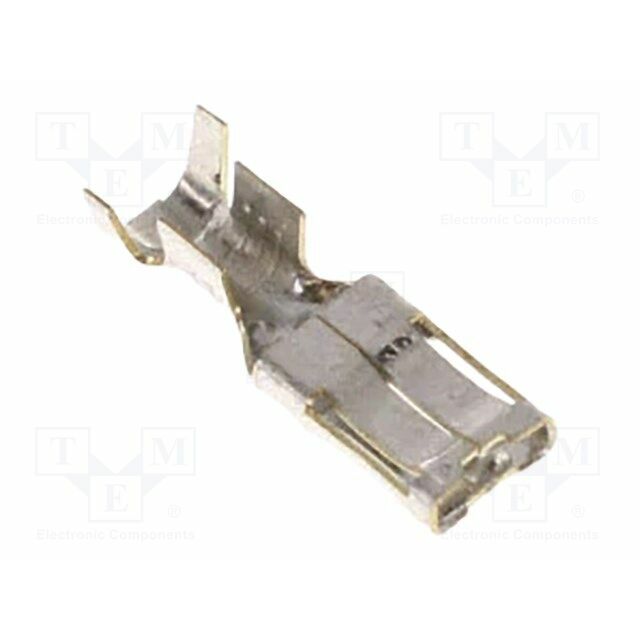 MOLEX Socket; female; straight; crimped; brass