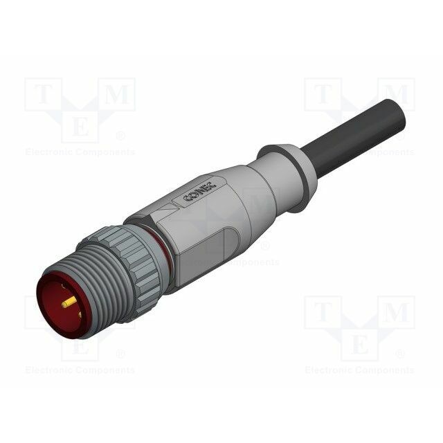 AMPHENOL Connector: M12; socket; male; PIN: