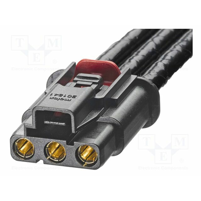 MOLEX PIN: 3; black; gold-plated; 7