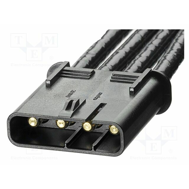 MOLEX PIN: 4; black; gold-plated; 7