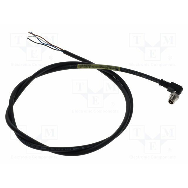 MOLEX Connector: M8; 1m; male; PIN: