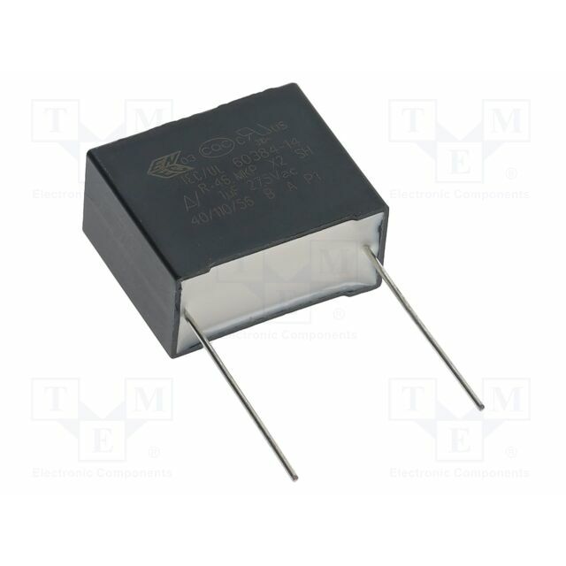 YAGEO Capacitor: polypropylene; X2; R46; 1uF