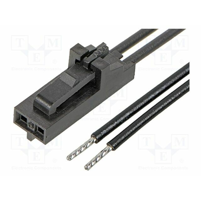 MOLEX PIN: 2; 50mm; black; tinned