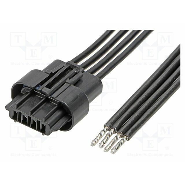 MOLEX PIN: 4; 300mm; black; tinned