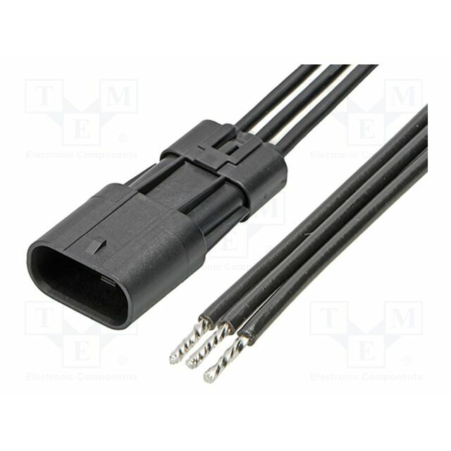 MOLEX PIN: 3; 600mm; black; tinned
