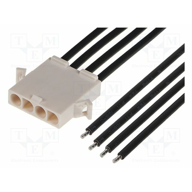 MOLEX PIN: 4; black; tinned; 6