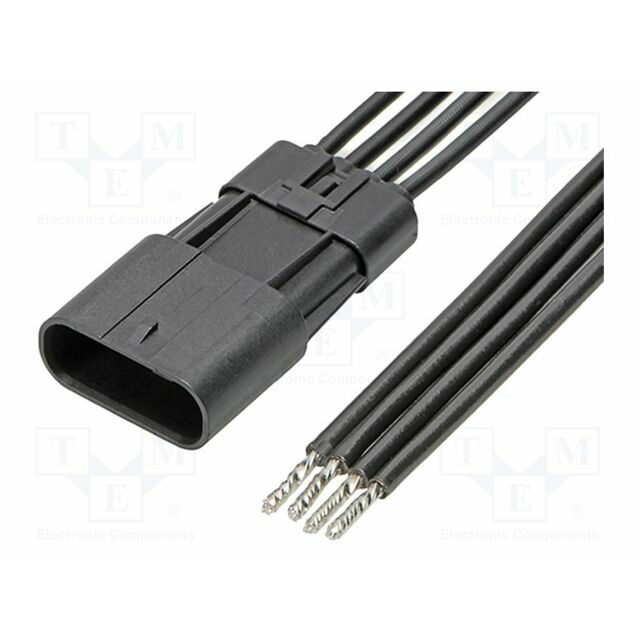MOLEX PIN: 4; 150mm; black; tinned