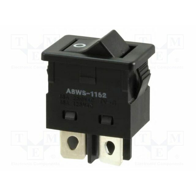 OMRON ROCKER; SPST; ON-OFF; white; IP67