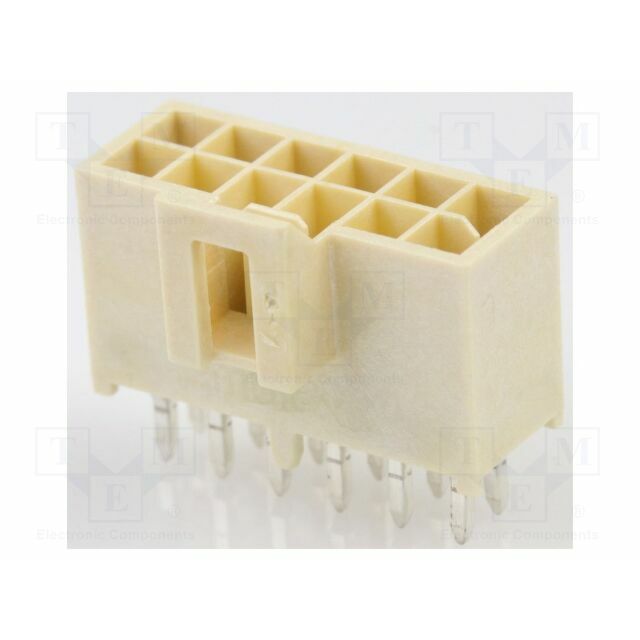 MOLEX Connector: wire-board; PIN: 12; Inom: