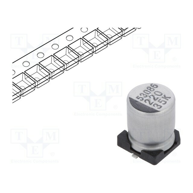 SAMWHA Capacitor: electrolytic; SMD; 220uF; 35VDC