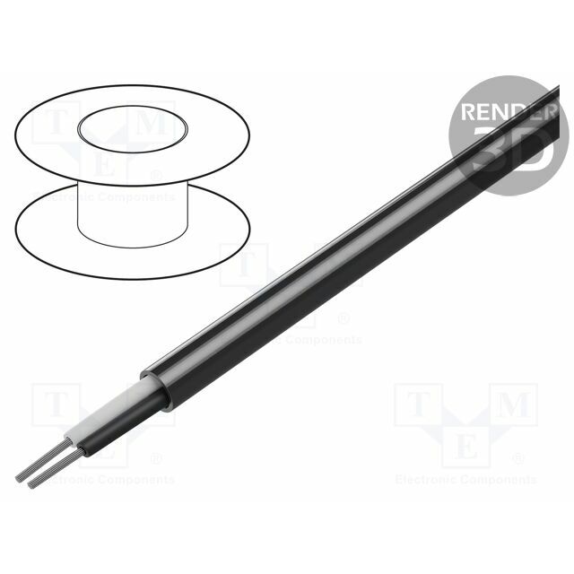 BELDEN Wire; 1x2x18AWG; stranded; Cu; unshielded