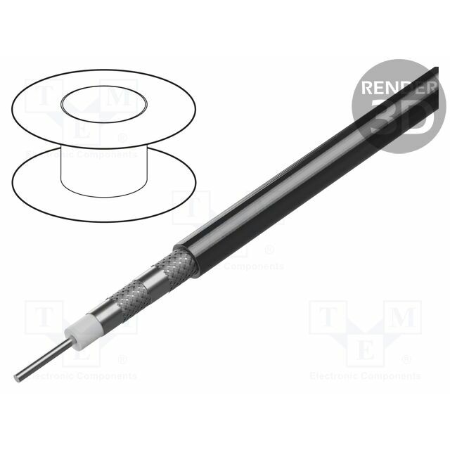 BELDEN Wire: coaxial; RG6; 1x18AWG; wire