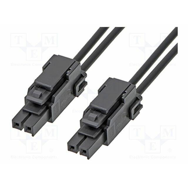 MOLEX PIN: 2; black; tinned; 3