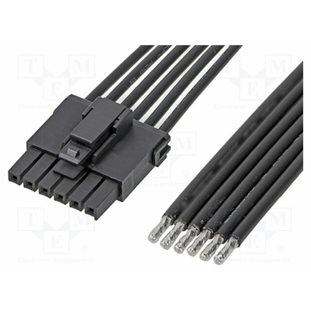 MOLEX PIN: 8; black; tinned; 3