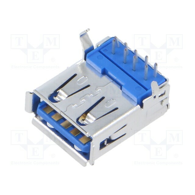 TE CONNECTIVITY Connector: USB A; female