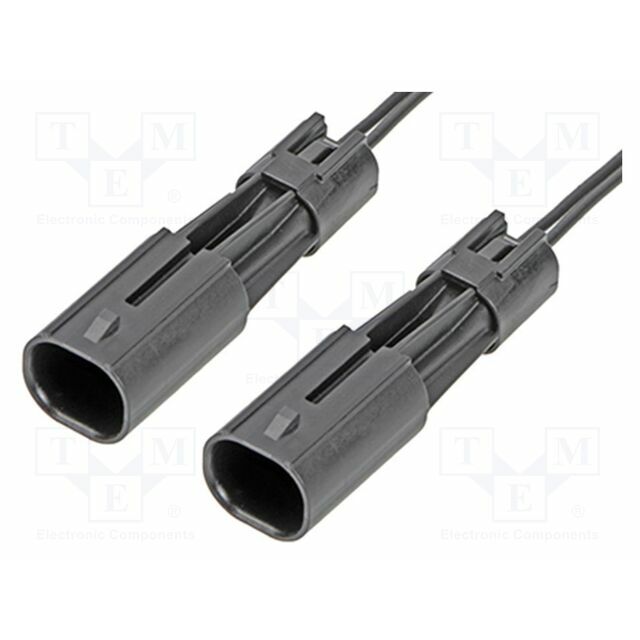MOLEX PIN: 2; black; tinned; 1