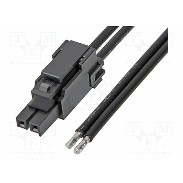 MOLEX PIN: 2; Insulation: PVC; black