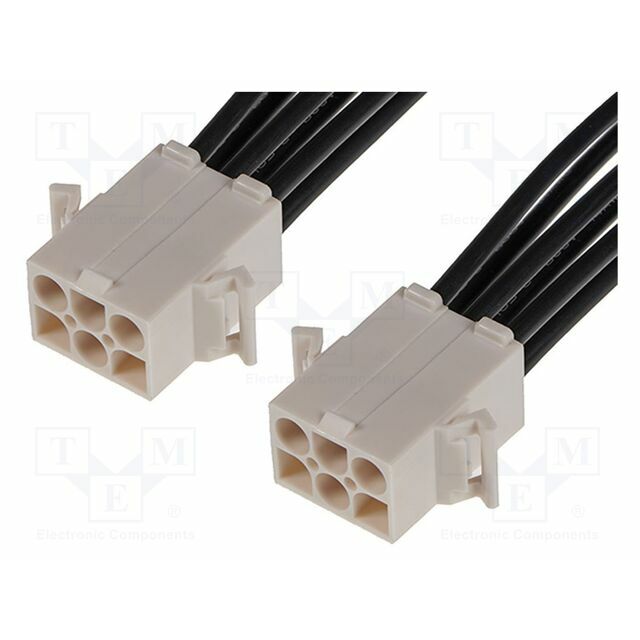 MOLEX PIN: 6; Insulation: PVC; black