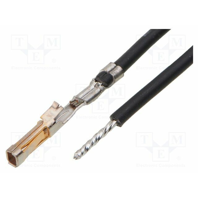 MOLEX Cable with crimped terminals; black