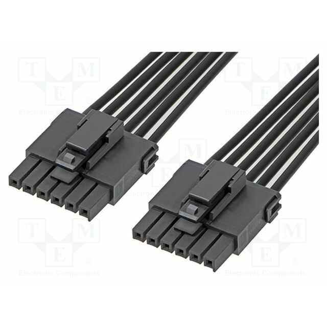 MOLEX PIN: 6; black; tinned; 3