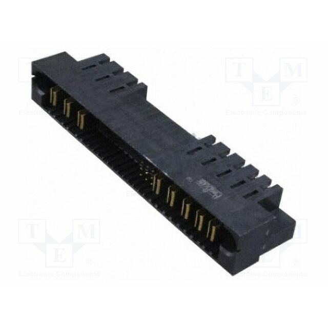 AMPHENOL Connector: wire-board; angled; soldering; Plating: