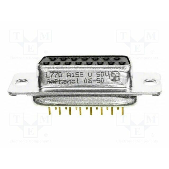 AMPHENOL Connector: D-Sub; PIN: 15; socket