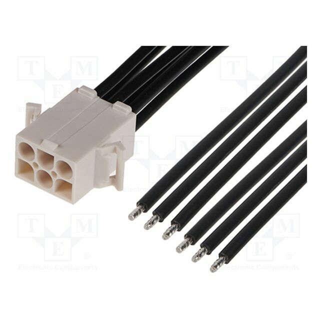 MOLEX PIN: 6; Insulation: PVC; black
