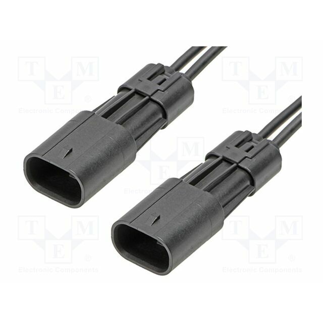 MOLEX PIN: 2; 600mm; black; tinned