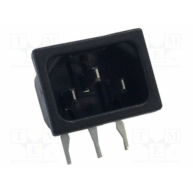 BULGIN Connector: AC supply; plug; male