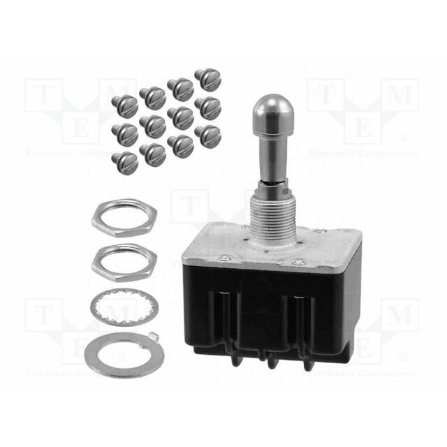 HONEYWELL Switch: toggle; 4PDT; (ON)-OFF-(ON); Leads: