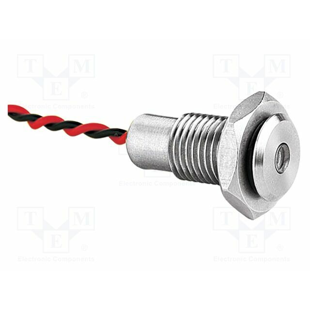 BULGIN Indicator: LED; yellow; IP67; 30mA