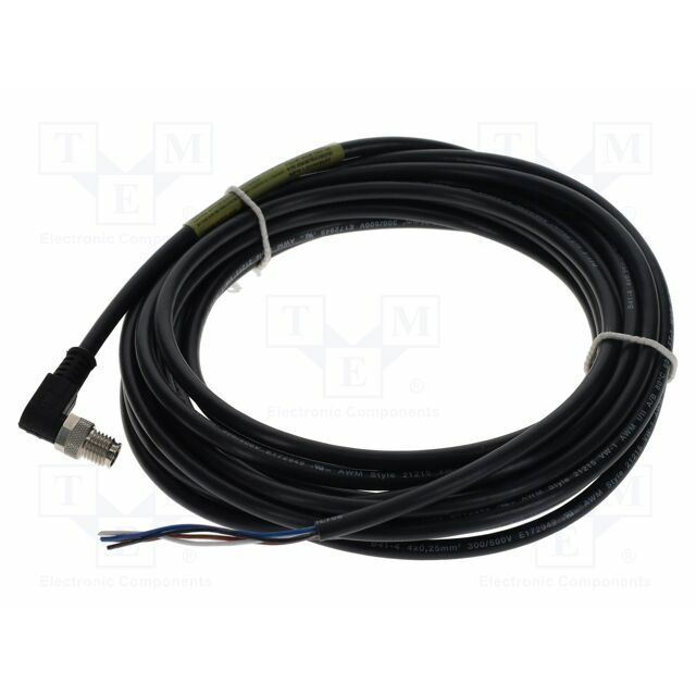 MOLEX Connector: M8; 5m; male; PIN:
