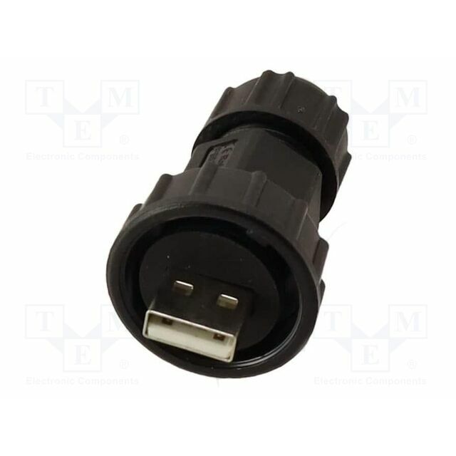 AMPHENOL Connector: USB A; plug; male