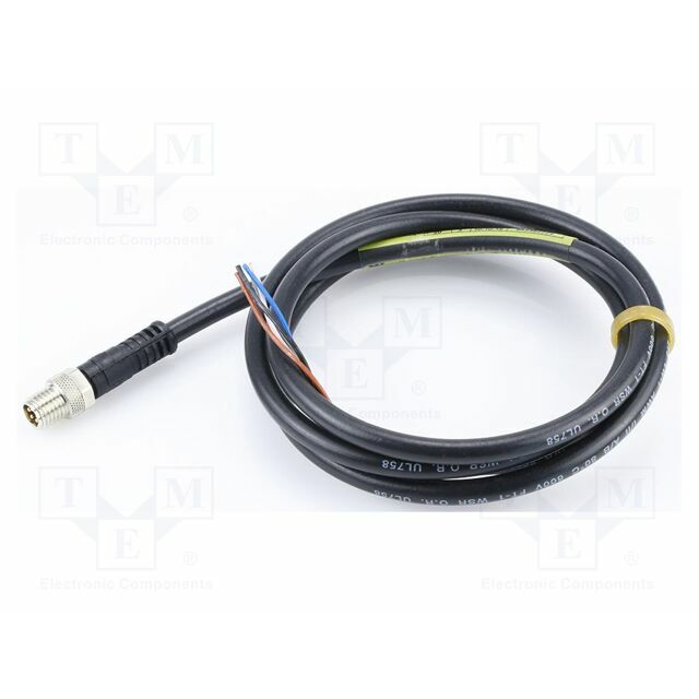 MOLEX Connector: M8; 1m; IP67; for