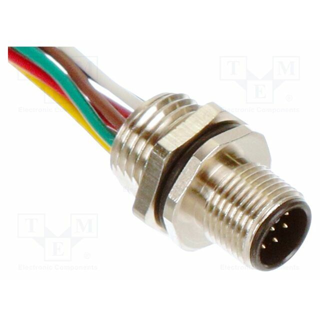 MOLEX Connector: M12; socket; PIN: 8