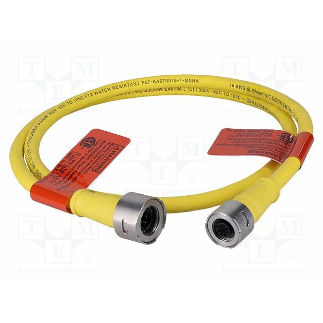 MOLEX Cable: for sensors; M12; plug
