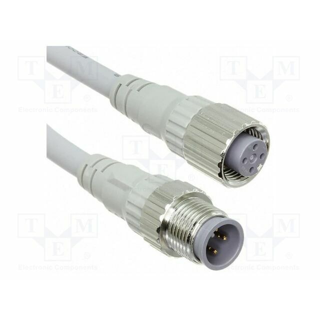 OMRON Cable: for sensors; M12; PIN: