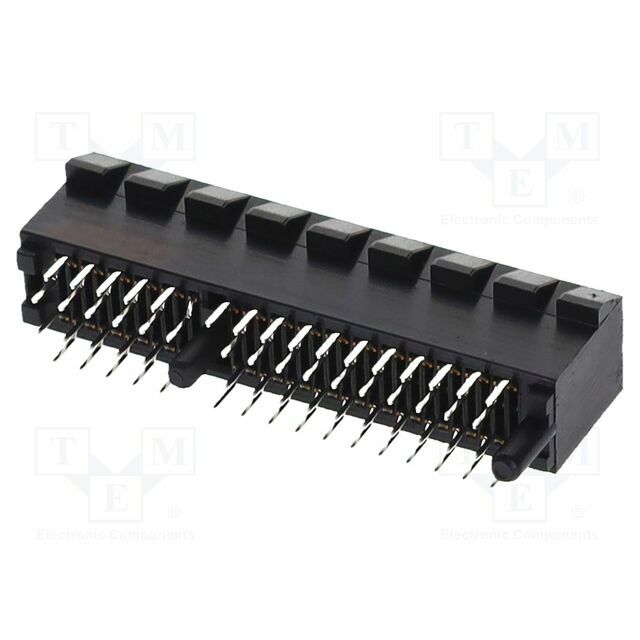 MOLEX Connector: for cards; gold-plated; PIN:
