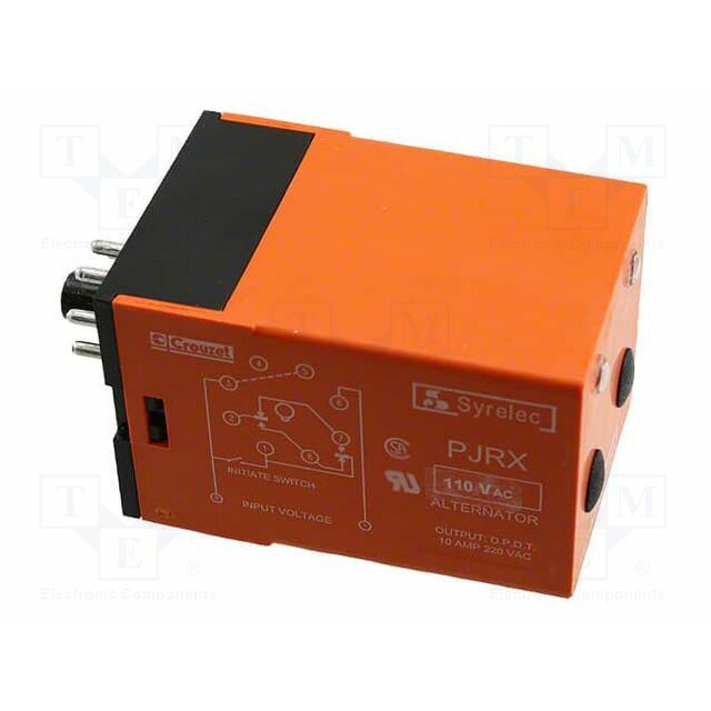 CROUZET Relay: electromagnetic; DPDT; socket; JR