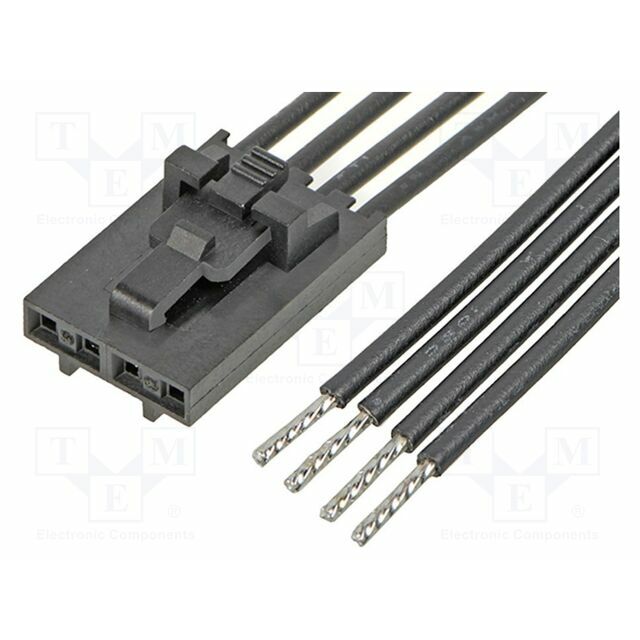 MOLEX PIN: 4; black; tinned; 2