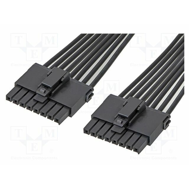 MOLEX PIN: 8; black; tinned; 3